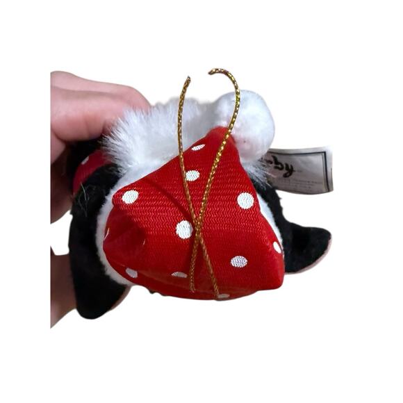 Vintage 1999 Furby Blue Eyes Christmas Ornament Black Santa Hat Xmas 4.5” - Picture 10 of 12